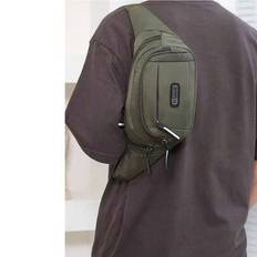 Letter Pattern Men's Sling Waist Bag, Fashion Small Bag, Gift For Boyfriend, Back To School Supplies, Casual Sports Shoulder Bag - Black - one-size,Green