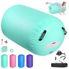 Airtrack Aufblasbare Gymnastik Rolle, 100/120cm Tumbling Yoga Fitnessrolle, Matte für Gymnastik und Fitness