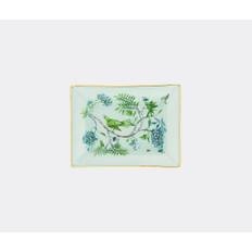 Aquazzura Casa Serving and Trays - 'Secret Garden' tray in green PORCELAIN