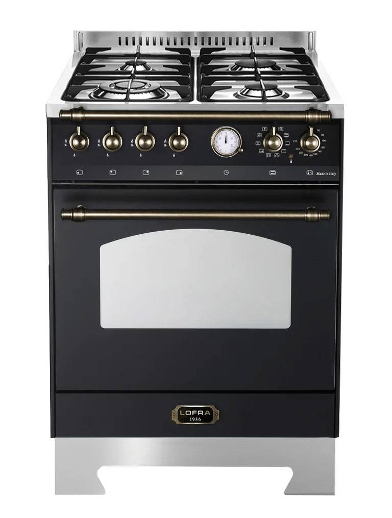 Dolce Vita - Gaskomfur 60 cm (1 ovn) Sort - Sort/Bronze - Lofra.