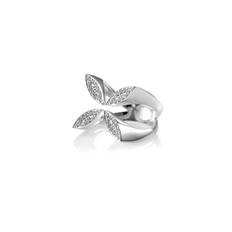 Gynning Jewelry Sparkling Ellipse Ring (Silver) - 19,5