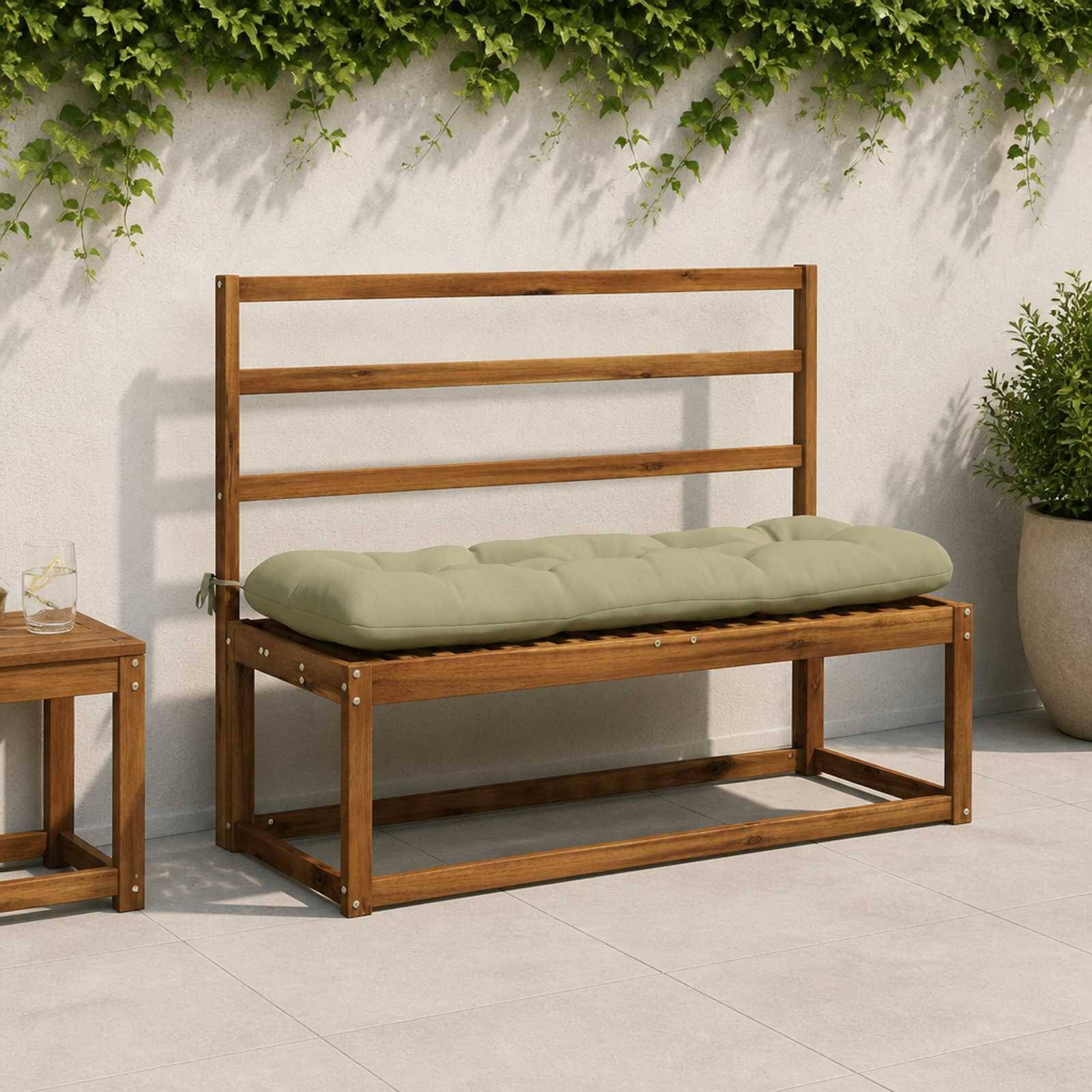 vidaXL Bänk kudde VIANEN 100% Polyester Ljusgrön 100 x 40 x 12 cm