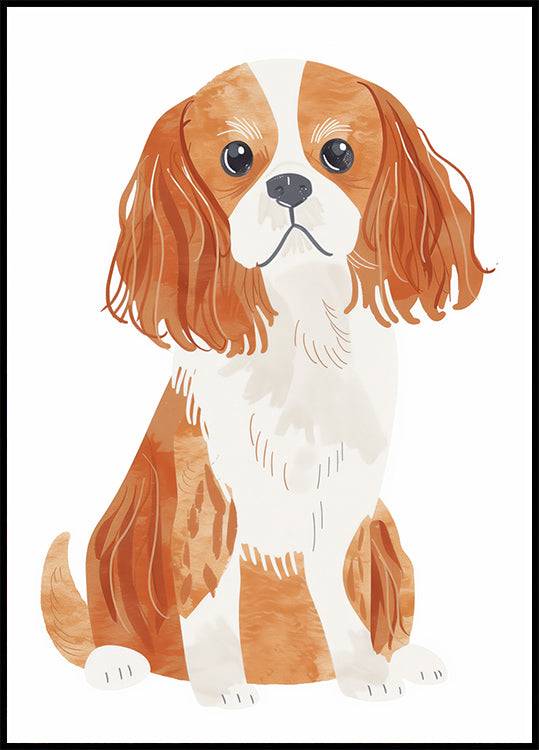 Cavalier Spaniel Dog Poster (100x140cm) - Plakater > Barnväggskonst, BD