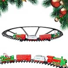 Christmas Train Set, Toy Train With Light And Sound, Hangable Christmas Train Toys, Christmas Train Toys For Kids, Train Set For Christmas Tree, Holiday Train Toy Set, Christmas Train Decoration,