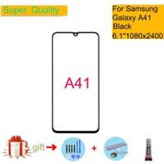 Ersättning för samsung galaxy a41 pekskärm frontglas panel lcd yttre display lins a41 a415 sm-a415f/ dsn frontglas - Med gåva