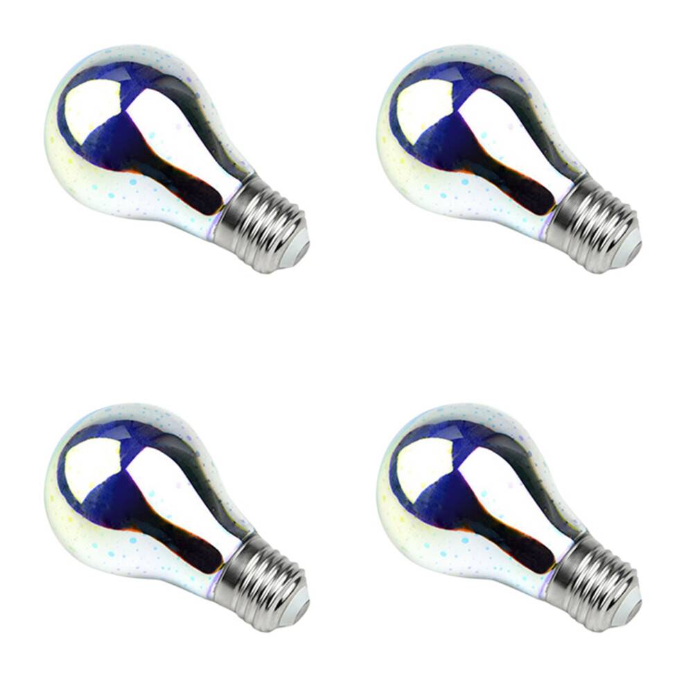 4X LED 3D Firework Effect LED Bulb LED Light Bulb Decoration Lamp 85-265V E27 Holiday Lights,A60