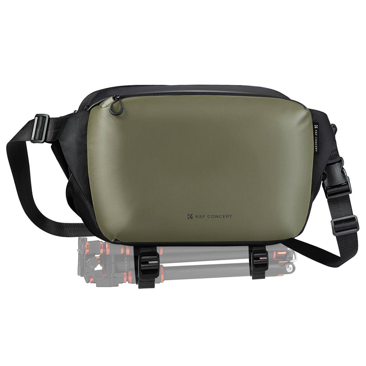 KENTFAITH K&F Concept 2 in 1 Sling Bag 12L Everyday Shoulder Bag & Multifunction Photography Crossbody Camera DSLR Backpack Portable Bag, Green