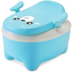 Baby potta toalett barn träning pott toalett cirkel tecknad potta bärbar barn urinal bekväm rygg potta
