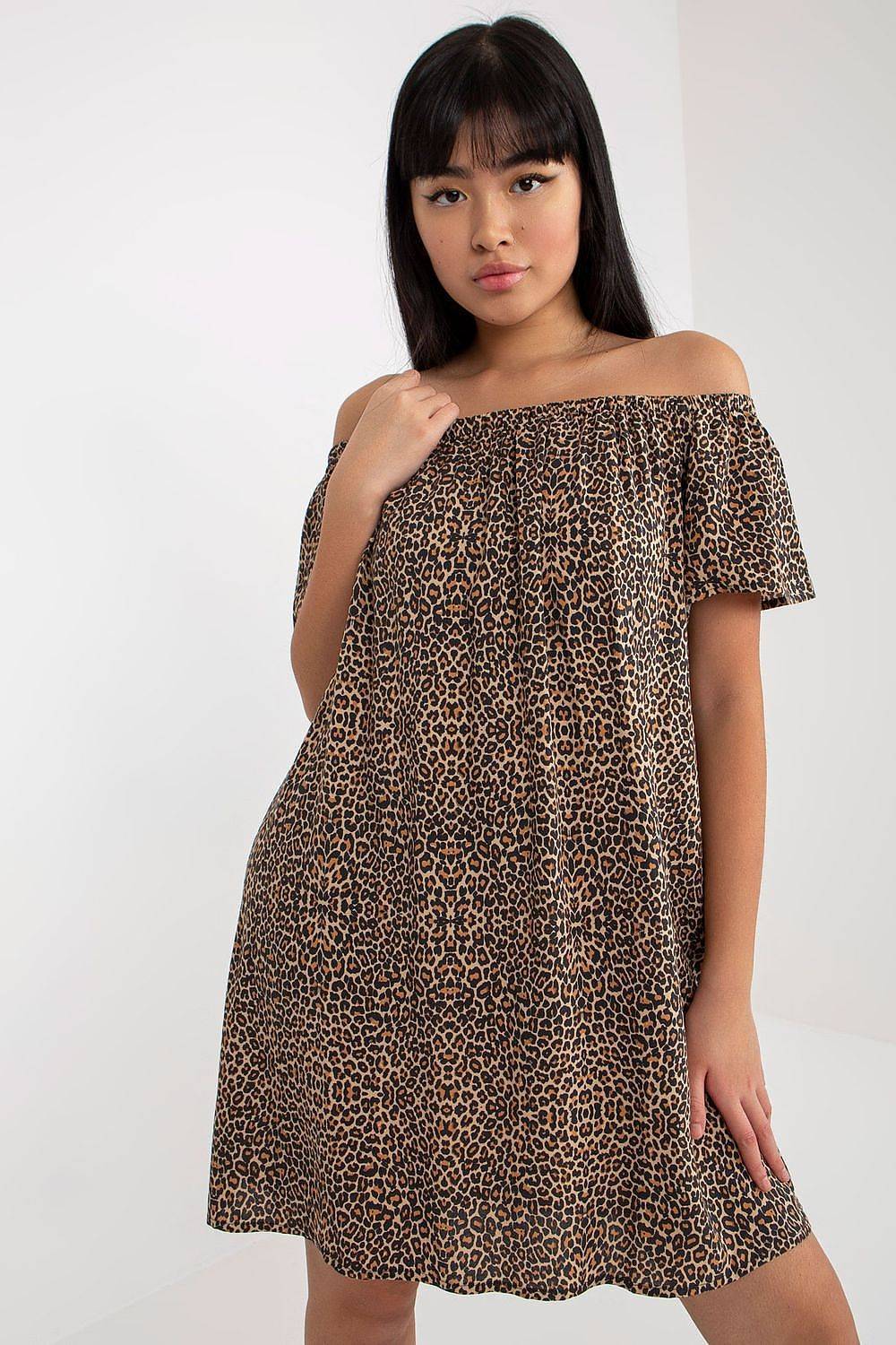 Spanish Summer Dress for Women - brown / L (L)