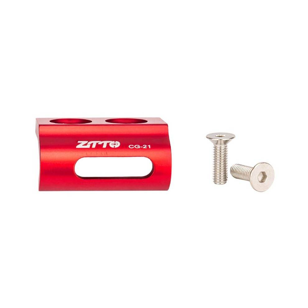 ZTTO Aluminum Alloy Bicycle Front Derailleur Hanger for Gravel & -Country Bikes Carbon Frame Compatible Direct Moun Red