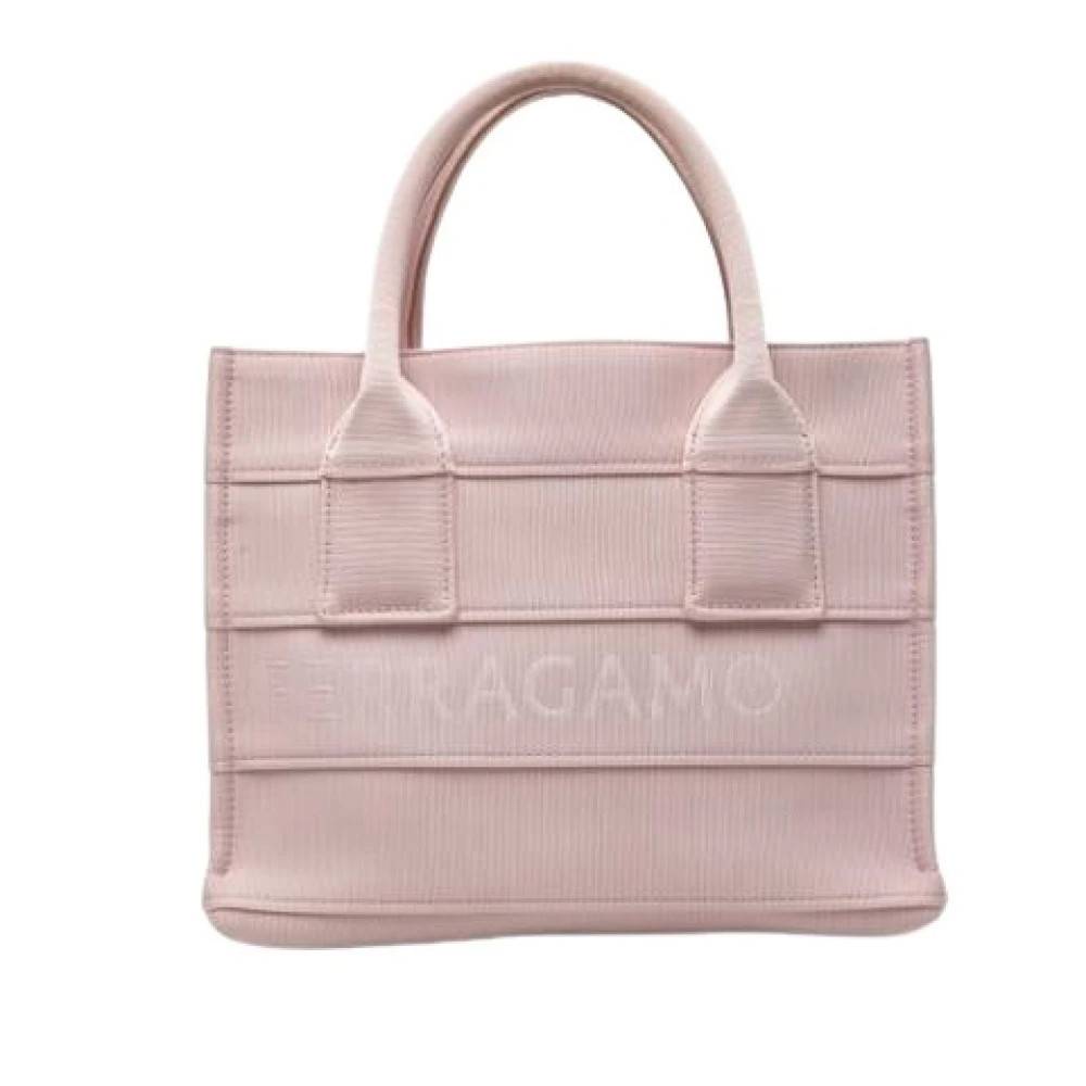 Salvatore Ferragamo Pre-owned Pre-owned gg-214988 Tote bag - Vintage - Dame - Lyserød - ONE SIZE -