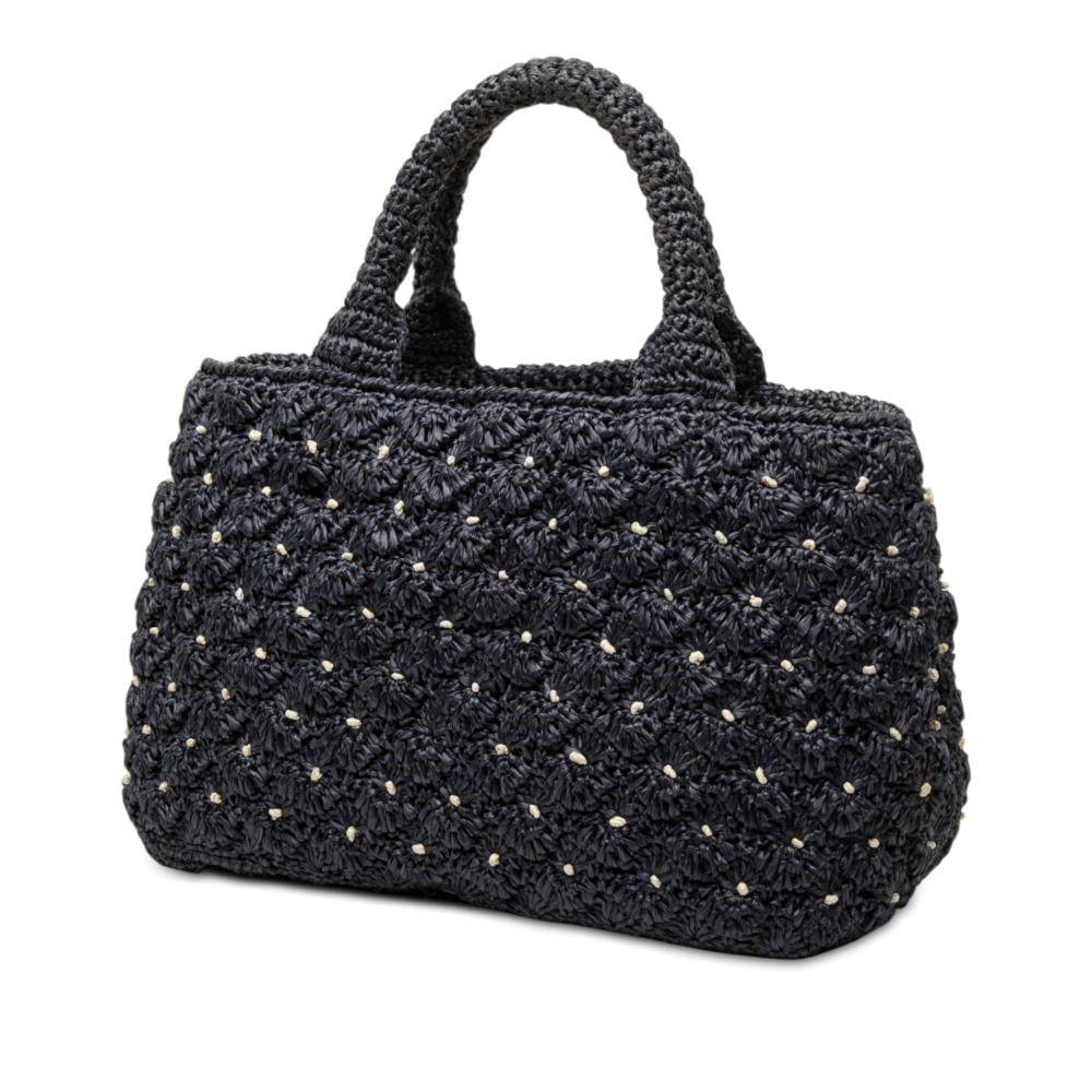 Prada Vintage Handbag Stl. - Handväskor Från Magasin - Navy (L 20cm x W 30cm x D 14cm)