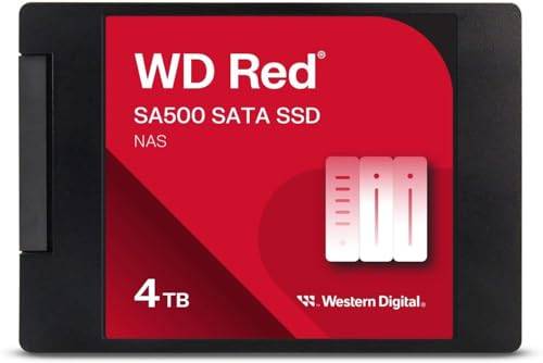 Western Digital SA500 4TB NAS SATA SSD 2,5 tum Röd