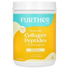 Further Food  Grass-Fed Collage Peptides + Tremella Mushroom  Vanilla  22.22 oz (630 g)