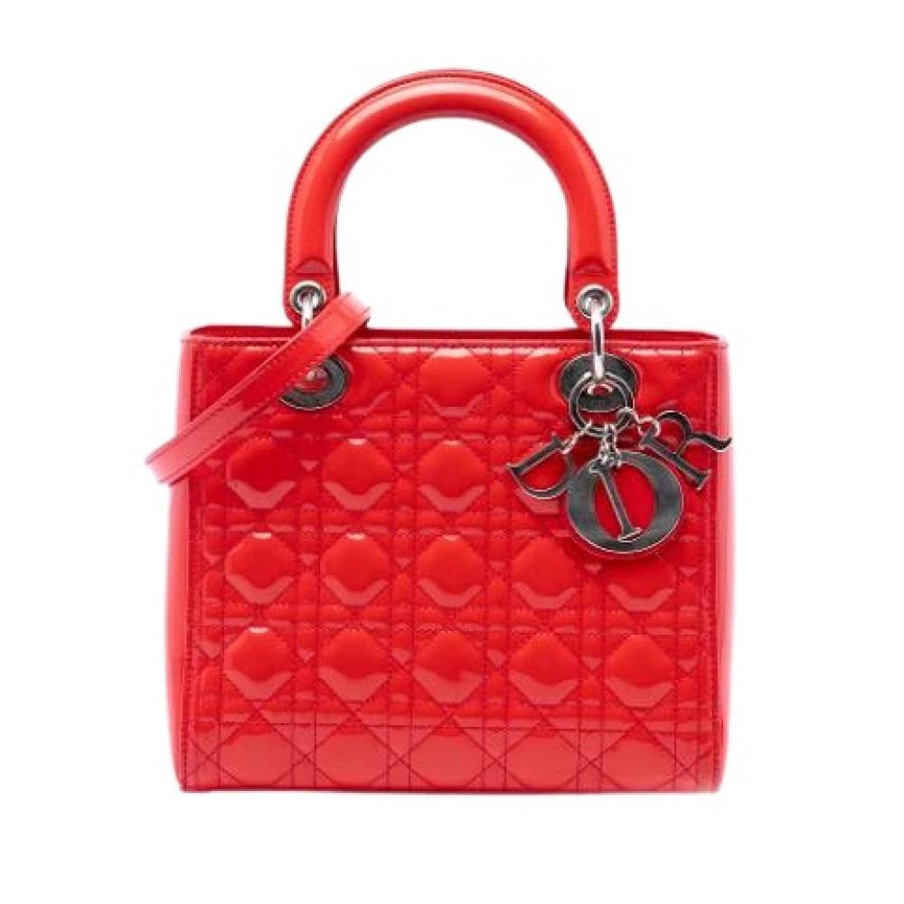 Dior Vintage Pre-owned Laeder dior-tasker - Vintage - Dame - Rød - ONE SIZE -