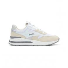 Hugo Boss, Sko, Herre, Flerfarvet, 40 EU, Bomuld, Kurt Runn Sneakers