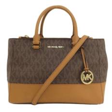 Michael Kors Pre-owned, Pre-owned, Dame, Brun, ONE SIZE, Tyl, Pre-owned Plast totes