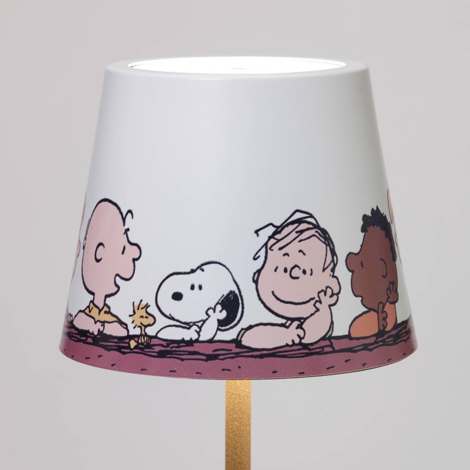Zafferano Poldina Together batteridriven bordslampa IP65 Together, dimbar, Brun / rost, Vardagsrum / matsal, Aluminium / grå / zink, Design
