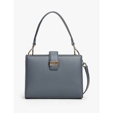 Heritage TH Monogram Plaque Satchel - BLACK - One Size