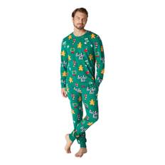 Hohoho Grøn Julepyjamas Herre - Large