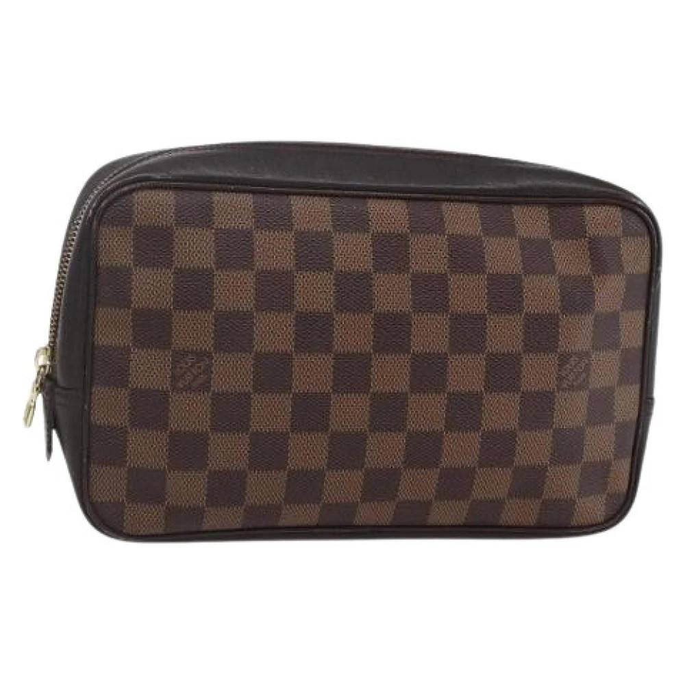 Louis Vuitton Vintage Pre-owned Canvas Clutch - Vintage - Dame - Brun - ONE SIZE -