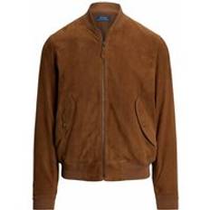 Suede Bomber Jacket - Brown
