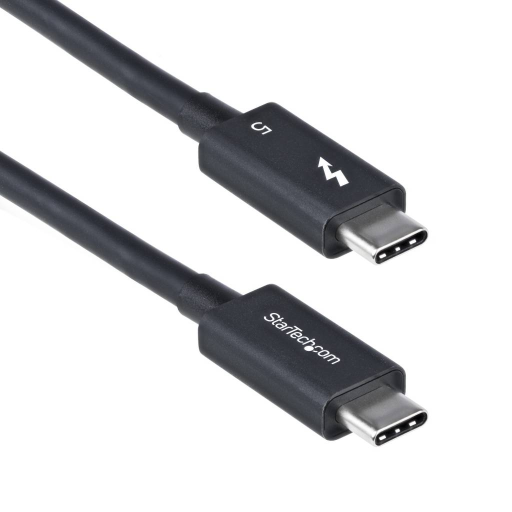 StarTech.com TBLT5MM80CM240W Thunderbolt kabel 0,8 m 80 Gbit/sek. Sort