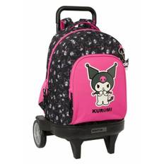 Kuromi Sort Fuchsia Skoletaske - Stilfuld & Funktionel 33 x 45 x 22 cm