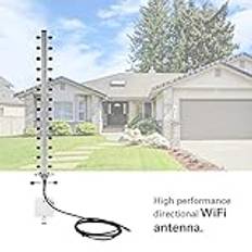 2,4 GHz 25 DBi Trådlöst Wifi-antenn Wifi-antenn WiFi-router Signalmottagning Hög Förstärkning Hög Känslighet Riktningsradioantenn WiFi-router Utomhus RP-SMA- 2,4GHz