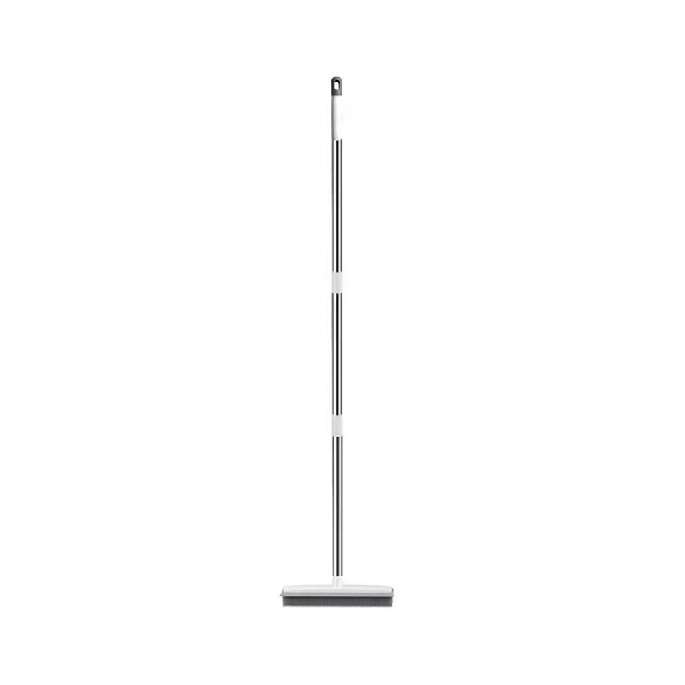 Rubber Broom Long Handle for Fur Remover Broom No Scratch Floor Brush for Fluff Carpet Floor Bathroom Cleaning Tools