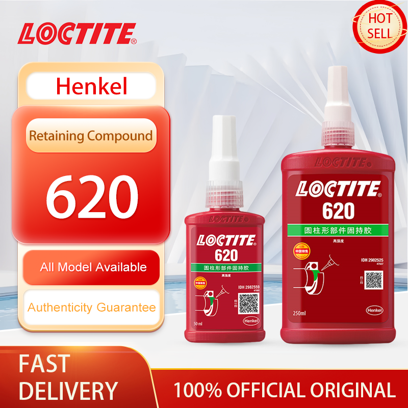 100% Original Loctite 620 Retaining Compound Green Anaerobic Sealant High Temperature Threadlocker 50ml/250ml