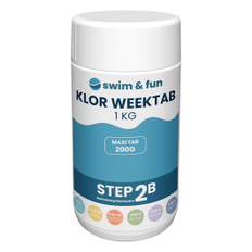 SWIM & FUN KLORTABLETTER WEEKTAB 200 G