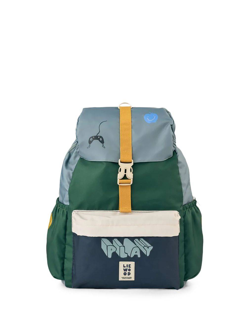 Liewood - Johnny graphic-print backpack - barn - återvunnen polyester/återvunnen polyester - OS - Blå