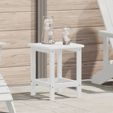 vidaXL Adirondack Side Table Hvid 38x38x45 cm HDPE