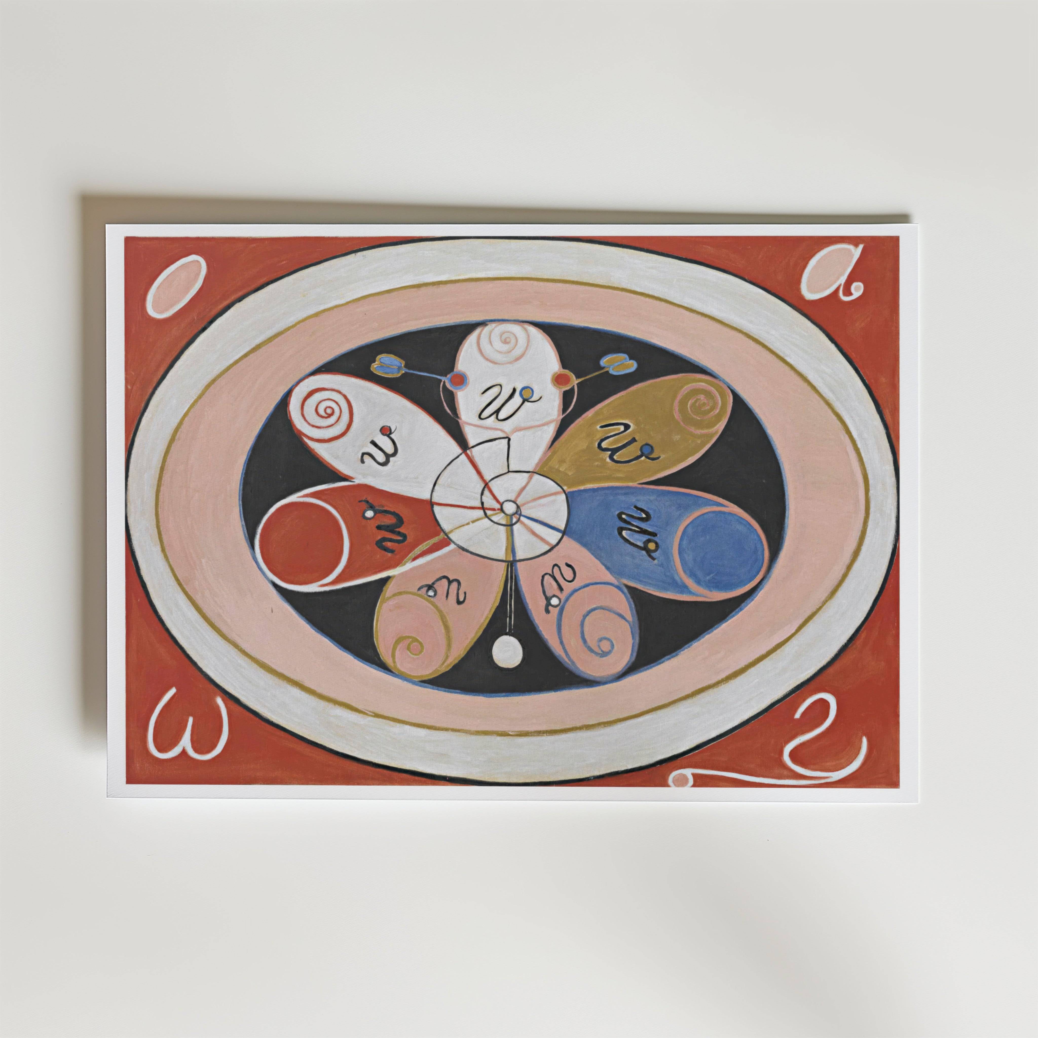 Hilma af Klint Cosmic Harmony Poster - Premium Canvas 21x30 cm