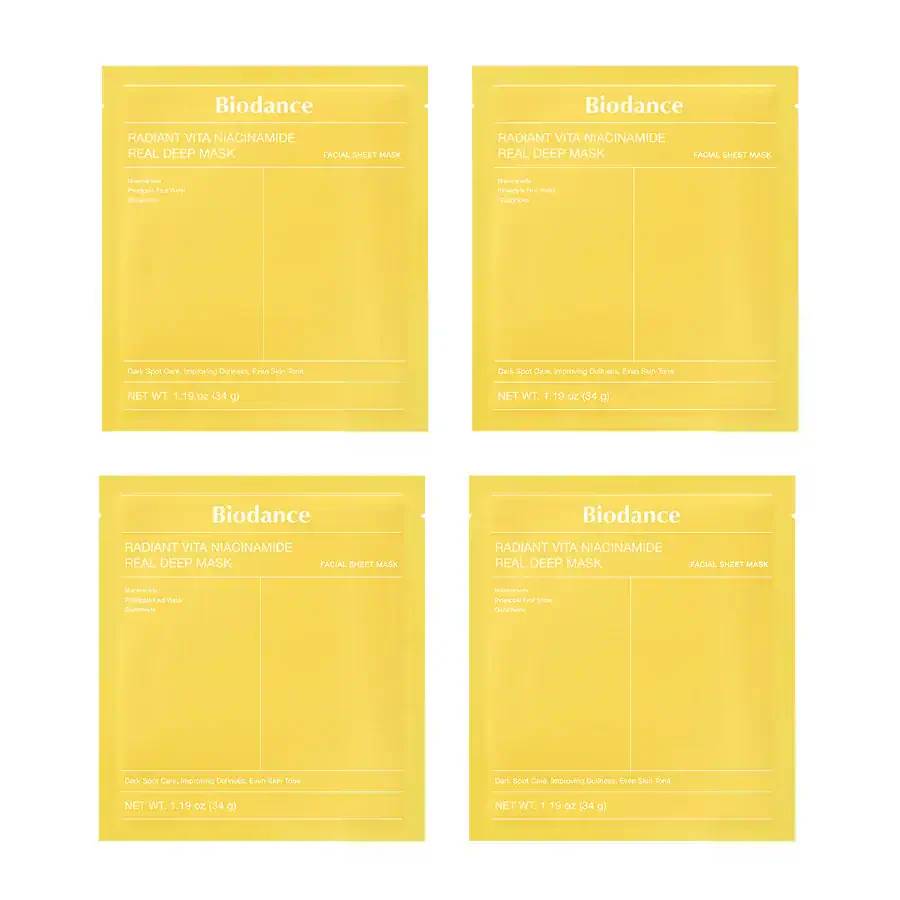 Biodance - Radiant Vita Niacinamide Real Deep Mask 4 Stk