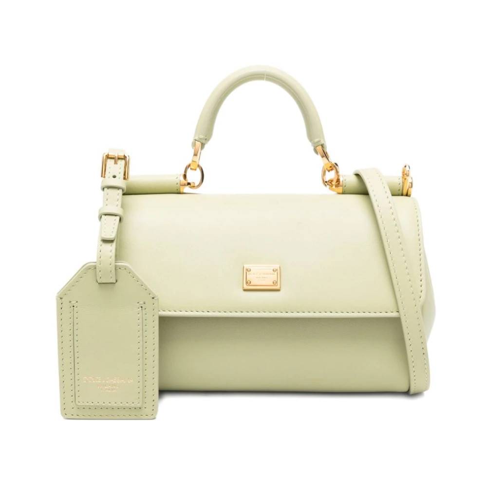 Dolce & Gabbana My Sicily Håndtaske - Tasker - Dame - Grøn - ONE SIZE - Bomuld