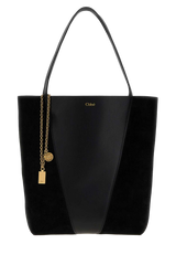 Chloé Spin Leather Tote Bag — Black