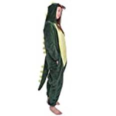 D'BOON Vuxna barn Dinosaurie Onesie Animal Pyjama helkroppsdräkt(Höjd(175-188cm))