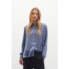 InWear Leonore Shirt Premium 100% Silk Kvinde Flint Stone Skjorter Relaxed Fit Str 44 - hos Magasin