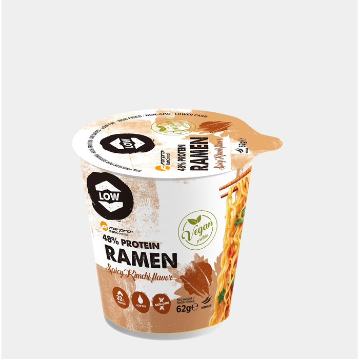 Ris Pasta & Nudler Forpro 48% Protein Ramen Spicy Kimchi 62g - Bodyman.dk