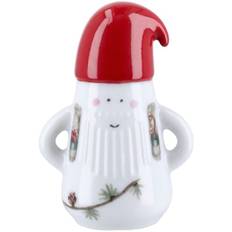 Kähler Hammershøi Christmas Nissefar Ø6 cm Hvid m. Deko Hvid Str D:4,5 B:6 H:9 Ø:6 cm - Julepynt hos Magasin