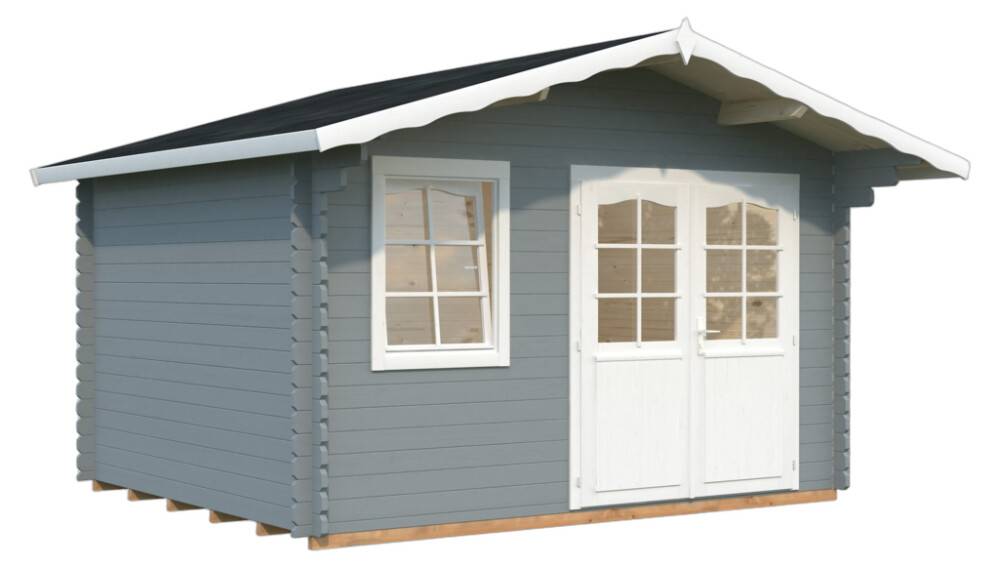 STUGA PALMAKO EMMA 10,4M² LJUSGRÅ/VIT