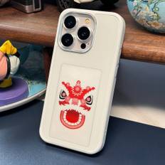 iPhone 15 Pro Cover Indbygget display E Ink Case Hvid