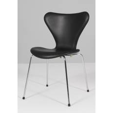 Polstring, Arne Jacobsen, 3107 “Syveren”, Stole anilin læder