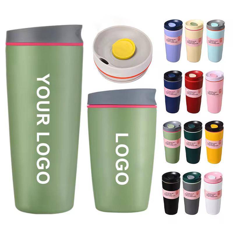 Owala Isolerad Resemugg med Lock, 304 Rostfritt Stål, Bärbar Utomhuspresentmugg, Anpassningsbar Logotyp