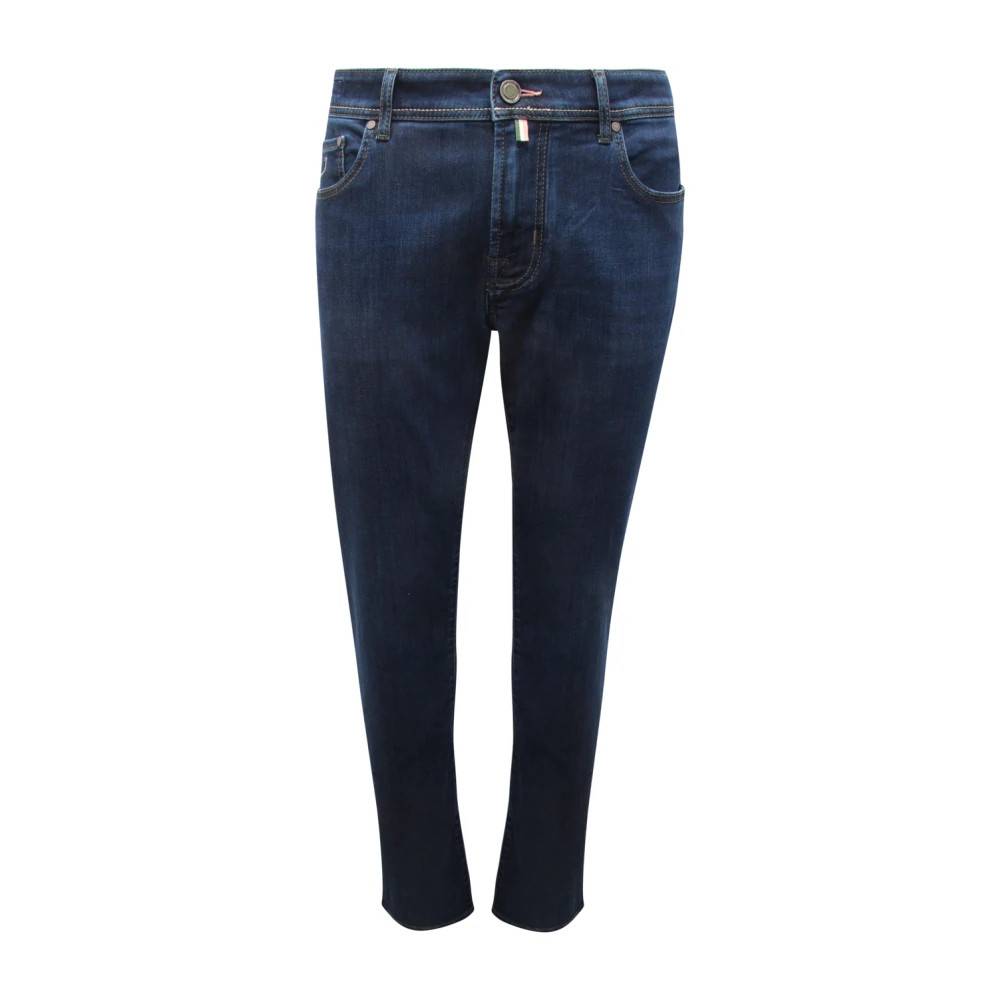 Jacob Cohën Bard Fast Slim With Zipper - Jeans - Herre - Blå - W38 - Bomuld