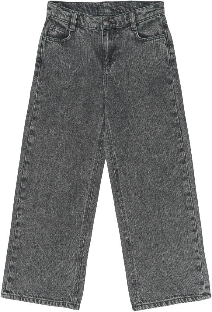 The New Tnlissabon Wide Fit Jeans Str 4 år Piger - Medium Grey Denim Bukser Bomuld hos Magasin.