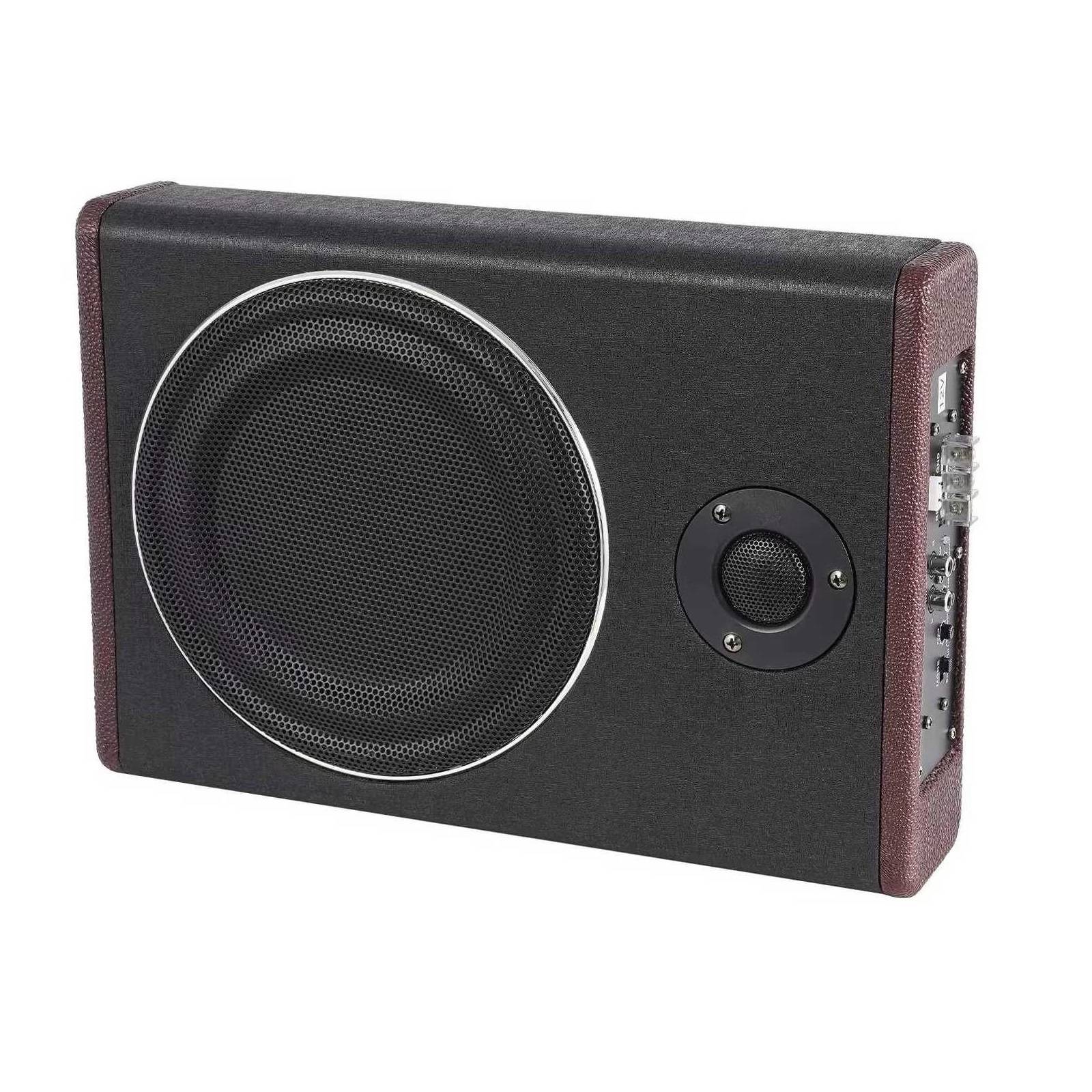 8 Inch Ultra Slim Car Subwoofer Under Seat Car Active Subwoofer Compact Car Bass Audio Car Stereo Amplifier Speaker DC 12V 600W