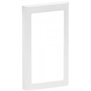 LK FUGA® – Soft 63 lodret design ramme uden midtersprosse, 1x2 modul, hvid + teknisk monteringsramme